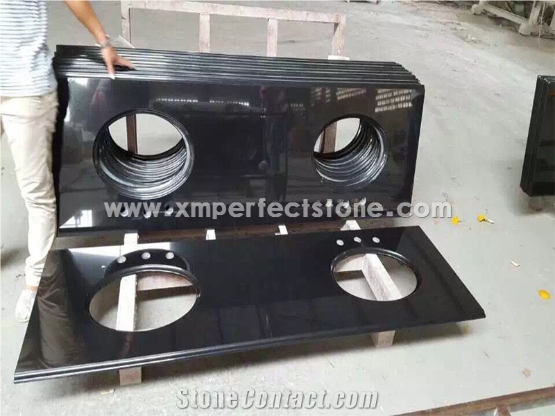 China Shanxi Black Granite Vanity Top