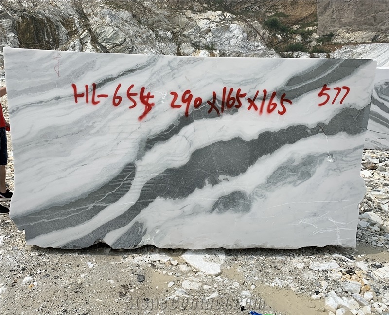 China Cheap Panda White Marble Blocks in Sell