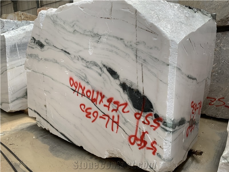 China Cheap Panda White Marble Blocks in Sell