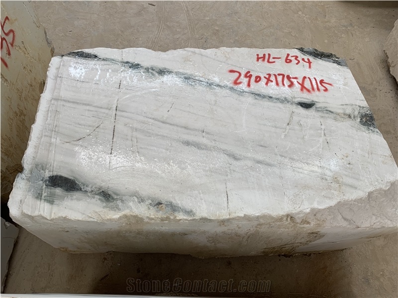China Cheap Panda White Marble Blocks in Sell