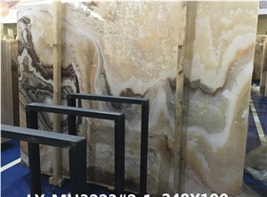 China Dragon Onyx Gold Color Slabs