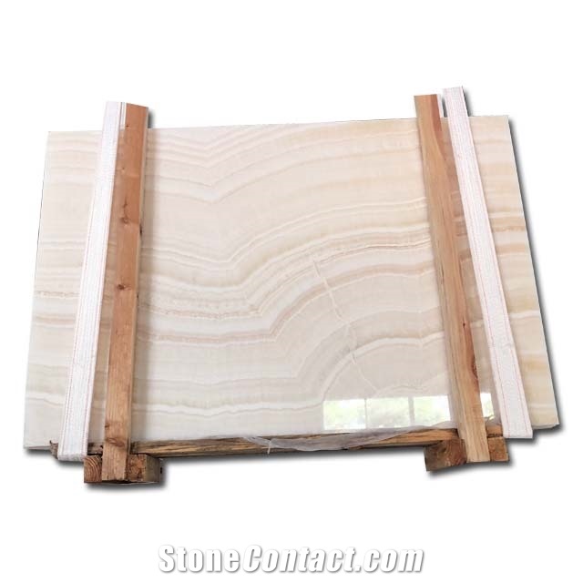 Construction Stone Toilet Design Vanilla Onyx Slab