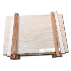 Construction Stone Toilet Design Vanilla Onyx Slab