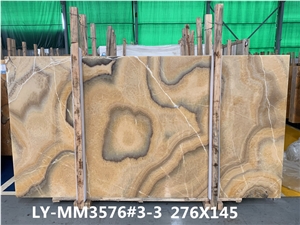 Mango Gold Onyx Slabs Yellow Onice