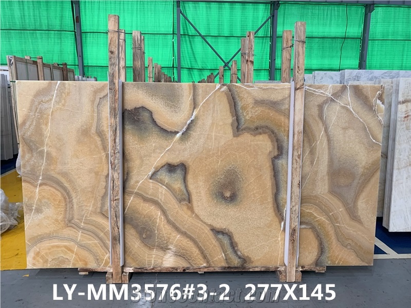 Mango Gold Onyx Slabs Yellow Onice