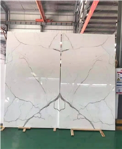 Nano White Phoenix White Glass Agglomerates Slabs
