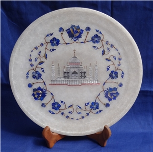 Marble Inlay Decor Plate