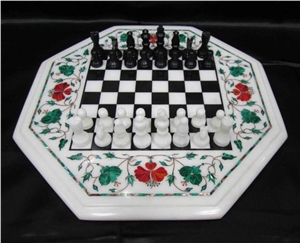 Marble Inlay Decor Plate