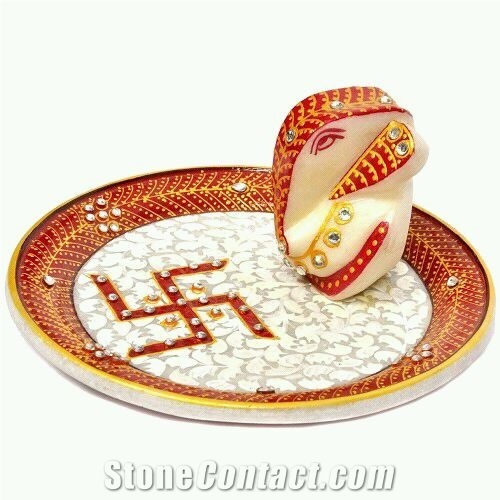 Marble Inlay Decor Plate