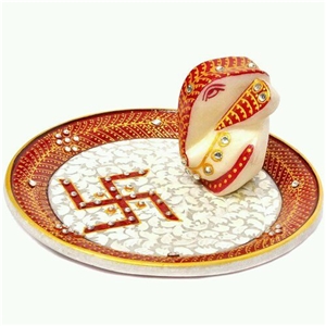 Marble Inlay Decor Plate