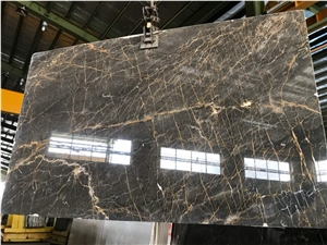 Golden Black Marble Slabs