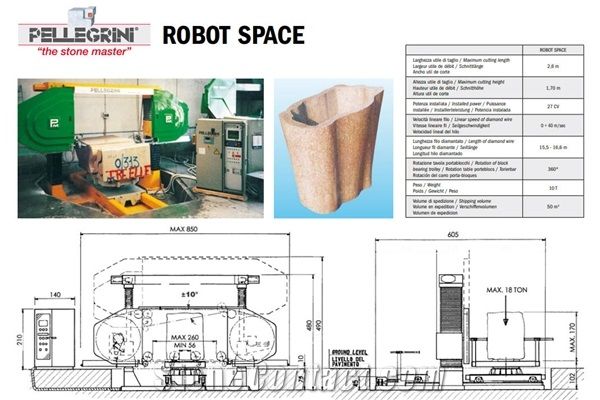 Robot Space 2600 CNC Diamond Wire Profiling Machine