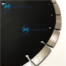 Circular Saw Blade Cutting Granite on Site
