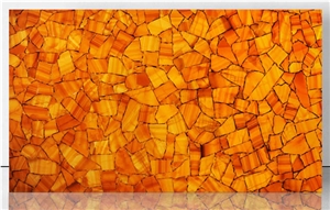 Calcite Orange Semiprecious Stone,Gold Agate Slabs