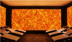 Calcite Orange Semiprecious Stone,Gold Agate Slabs