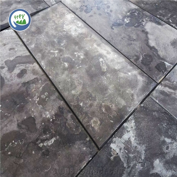 Acid Washed Blue Limestone Paver and Slab