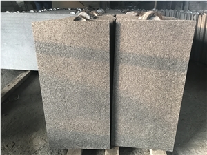 China New G684 Black Basalt Flamed Floor Tiles