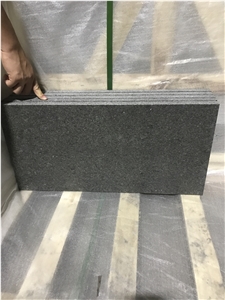French Pattern New G684 Black Basalt Flamed Tiles