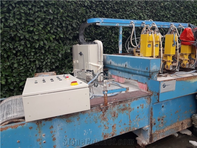 Multiple Marble Tile Cutting Machine Socomac Year 2003 Second Hand Stone Strip Cutting,Edge Trimming Machine