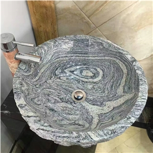 China Juparana Granite Wash Basins, Stone Sinks