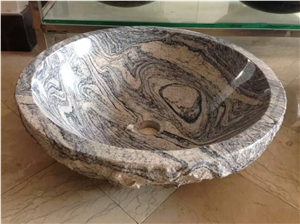 China Juparana Granite Wash Basins, Stone Sinks