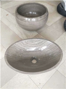 Grey Wooden Marble Sinks,Grey Marble Basins
