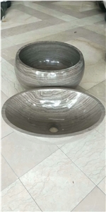 Grey Wooden Marble Sinks,Grey Marble Basins