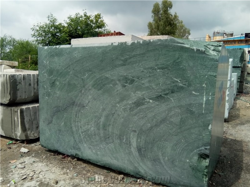 Green Marble Block