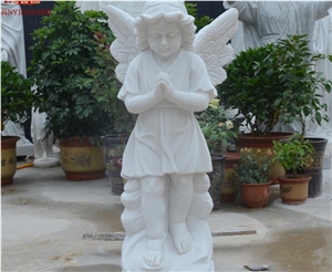 Angel Prayer Statue Garden Architectural Sculpture