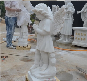 Angel Prayer Statue Garden Architectural Sculpture