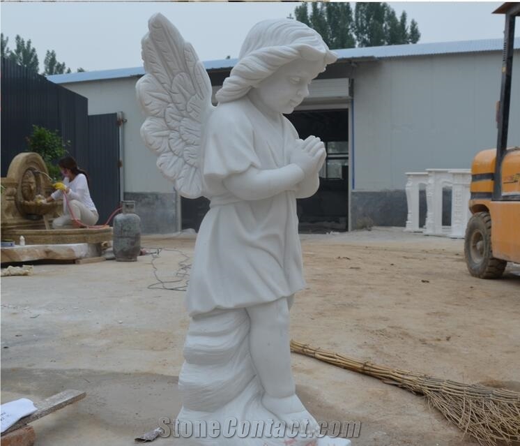Angel Prayer Statue Garden Architectural Sculpture