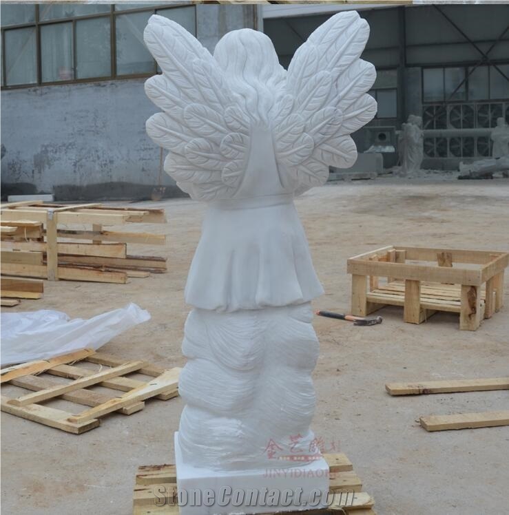 Angel Prayer Statue Garden Architectural Sculpture