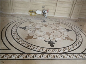 Beige Marble Waterjet Pattern