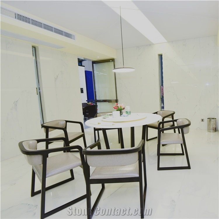 Best Price Calacatta White Nano Glass Floor Tiles
