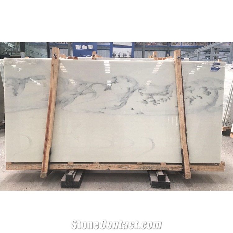 Best Price Calacatta White Nano Glass Floor Tiles