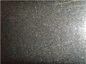 Black Galaxy Granite Slabs Tiles for Countertop