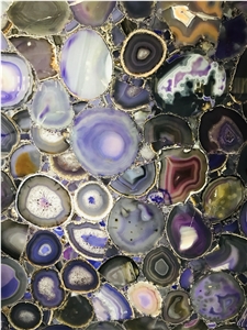 Blue Agate Semi Precious Stone