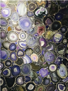 Blue Agate Semi Precious Stone