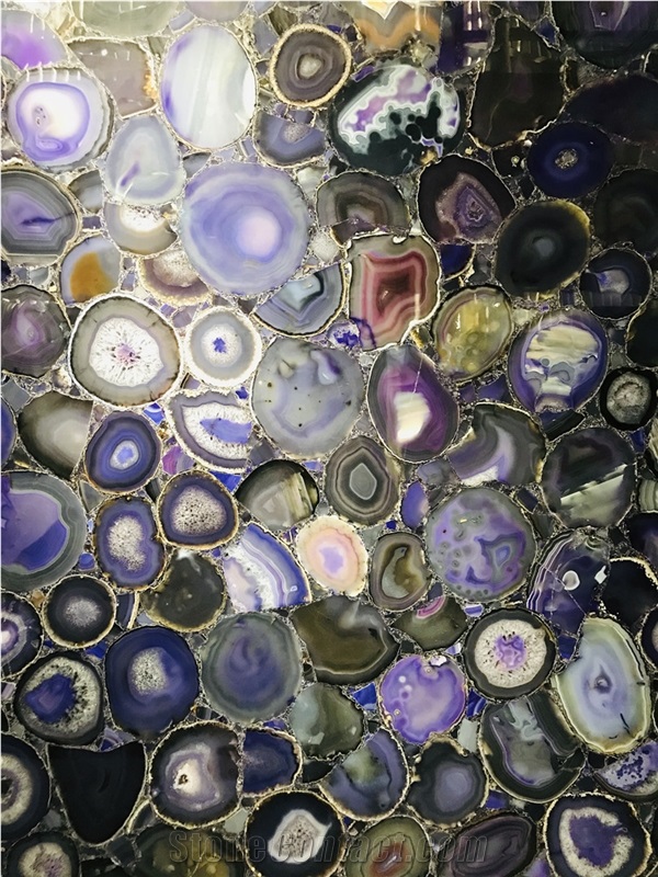 Blue Agate Translucent Stones