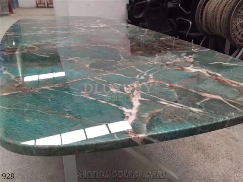 Brazil Amazon Green Quartzite Slab Tiles Om China Market