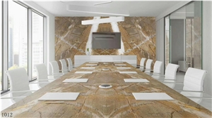 Brazil Cafe Tenallo Marble Slab Tiles Book Matched