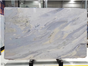 Brazil Sky Blue Marble Slab Wall Floor Tiles Use