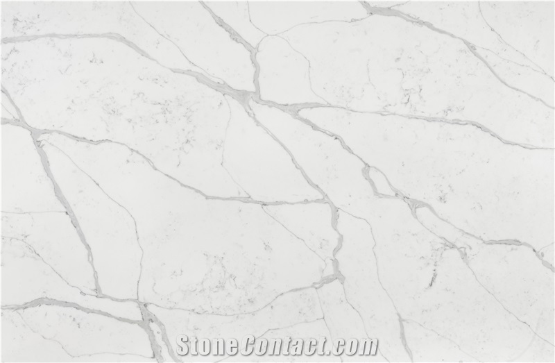 Calacatta Harmony White Marble Quartz Stone