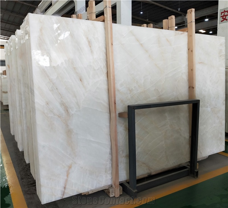Cheap White Onyx Slabs Natural Stone Walling Tiles