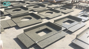 Chengde Green Granite for Bathroom Countertop, Vanity Tops