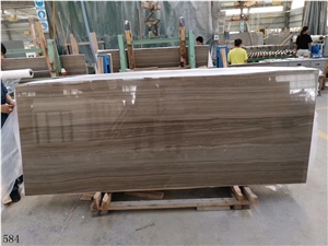 China Coffee Grain Marble Slab Wall Tiles