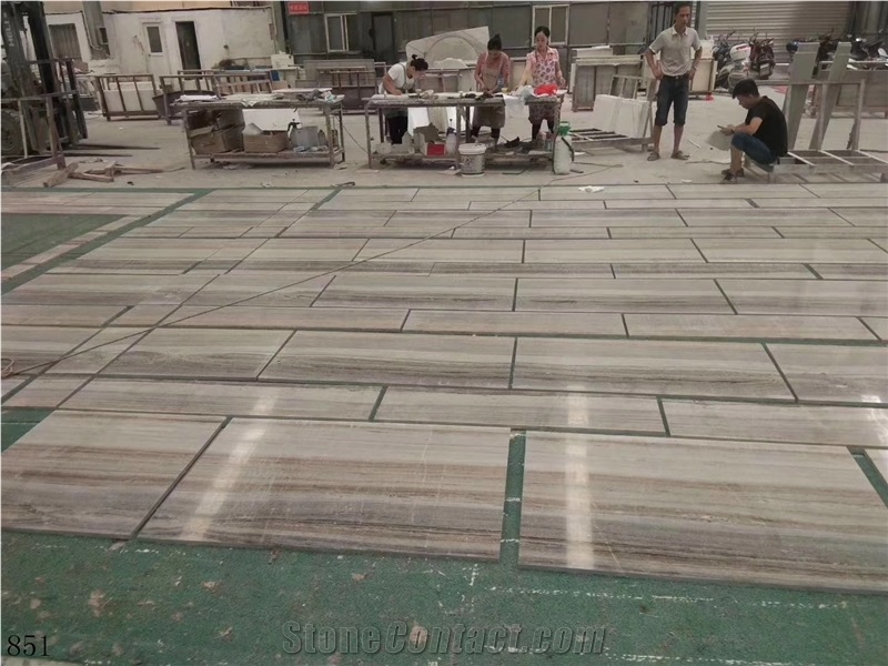 China Crystal Wood Grain Marble Slab Walling Tiles