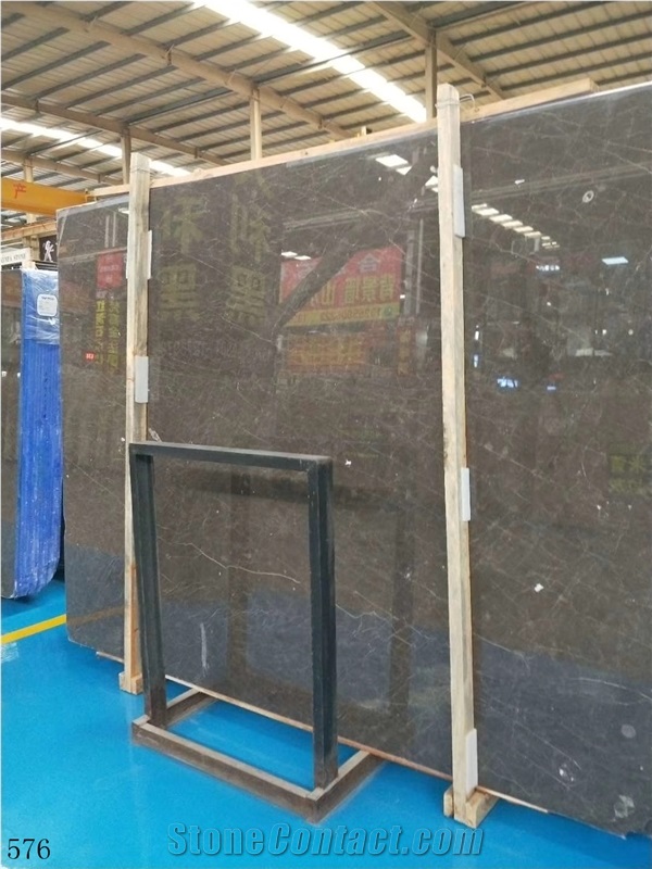 China Earl Brown Marble Slab Wall Floot Tiles Use