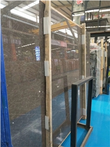 China Earl Brown Marble Slab Wall Floot Tiles Use