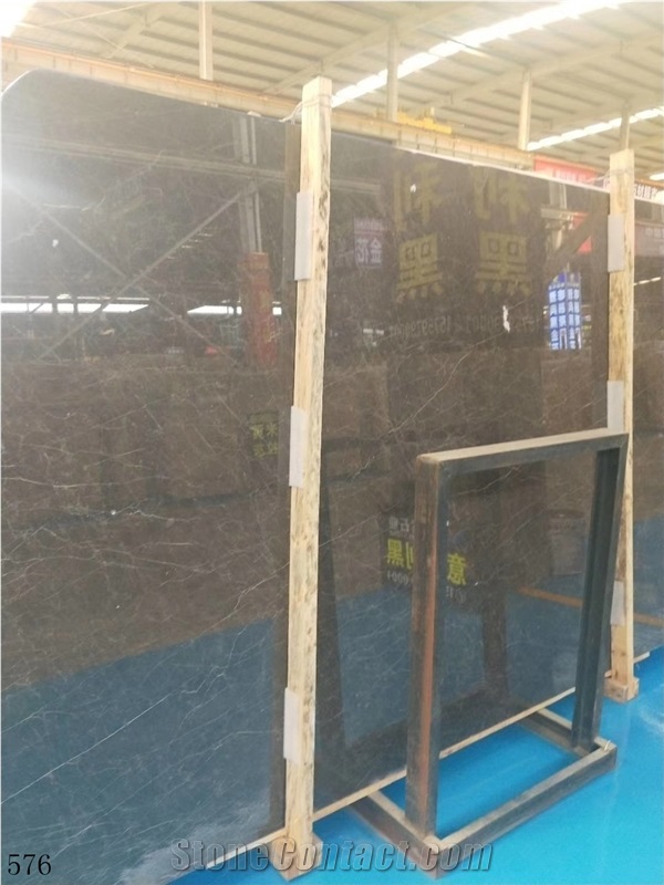 China Earl Brown Marble Slab Wall Floot Tiles Use